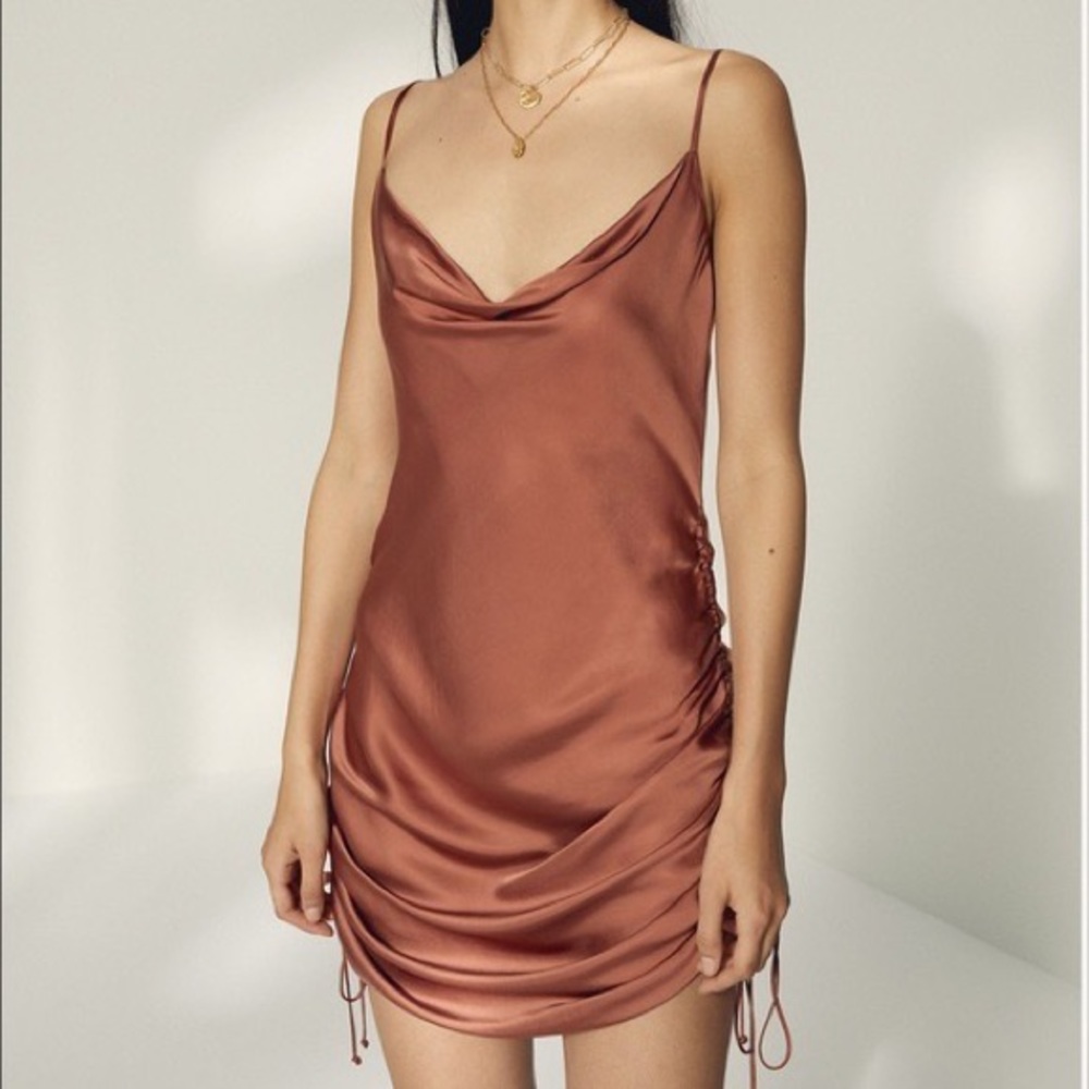 Wilfred Only Ruched Slip Dress